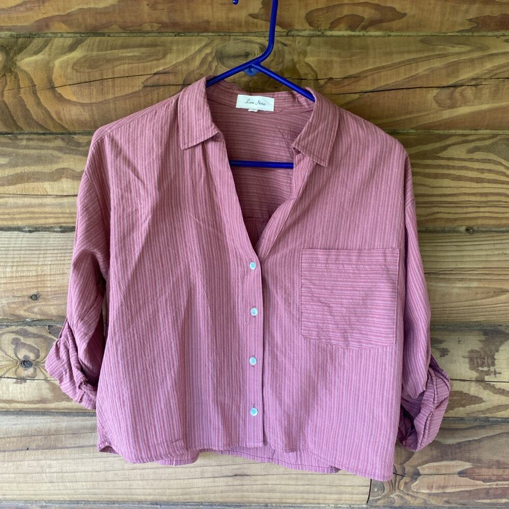 Love Notes Button Up Blouse Size Small